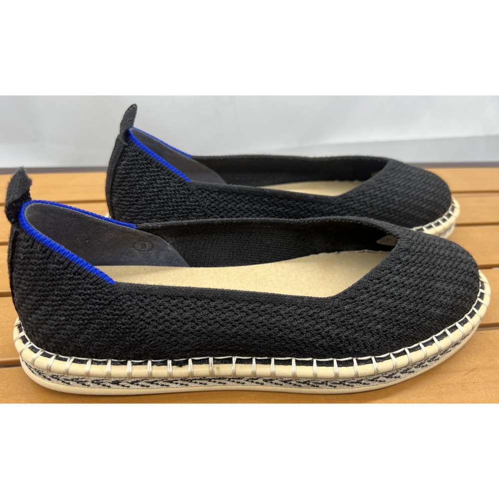 Rothy's The Espadrille Black Flats Size 8 - Picture 2 of 11